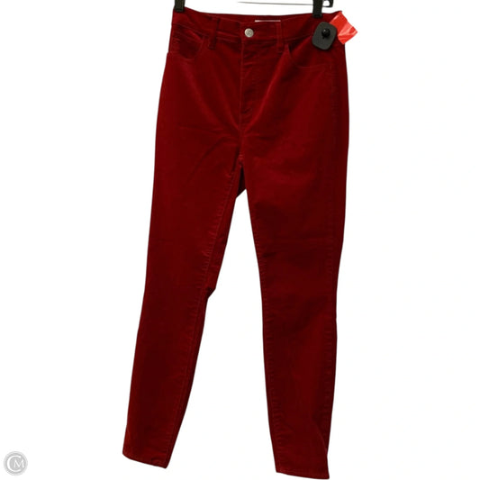 Pants Corduroy By Loft In Red, Size: 0