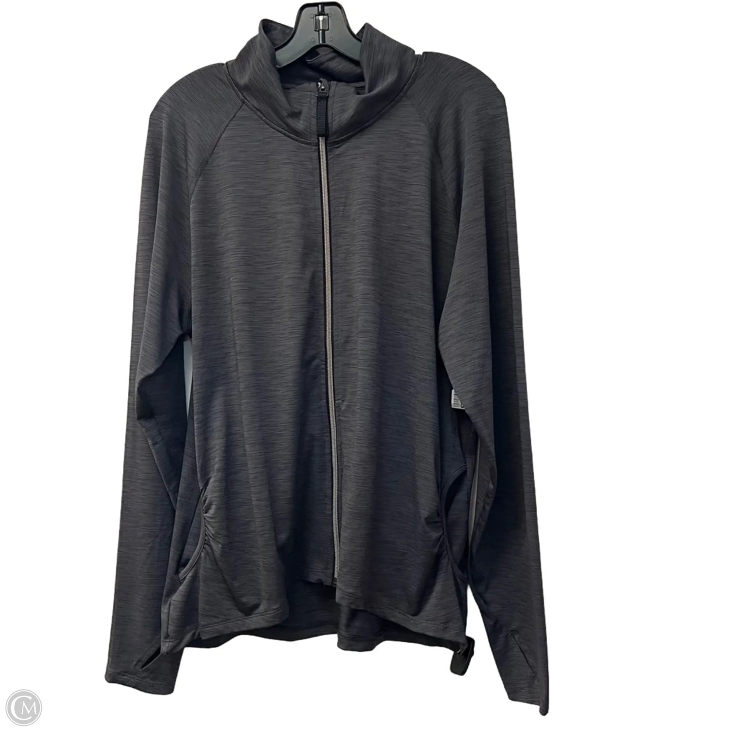 Athletic Jacket By All In Motion In Grey, Size: 1x