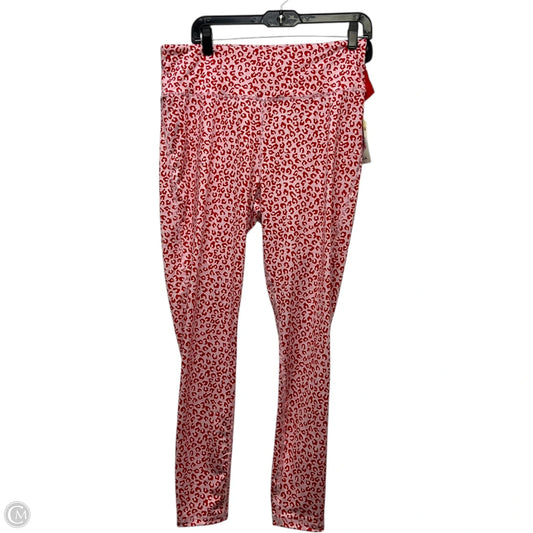 Athletic Leggings By Crown And Ivy In Animal Print, Size: L