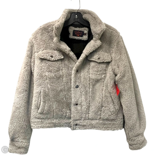 Jacket Faux Fur & Sherpa By The Normal Brand In Grey, Size: Xs