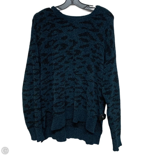 Sweater By pj salvage In Black & Blue, Size: Xl