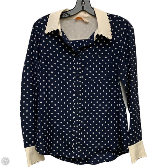 Top Long Sleeve Designer By Tory Burch In Polkadot Pattern, Size: S