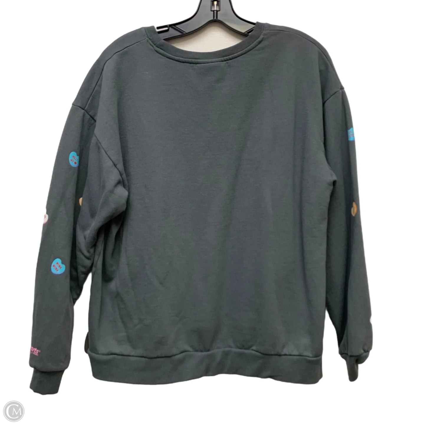 Sweatshirt Crewneck By Sweethearts In Grey, Size: L