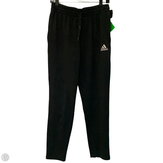 Athletic Pants By Adidas In Black & White, Size: M