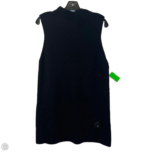 Vest Sweater By Loft In Black, Size: L