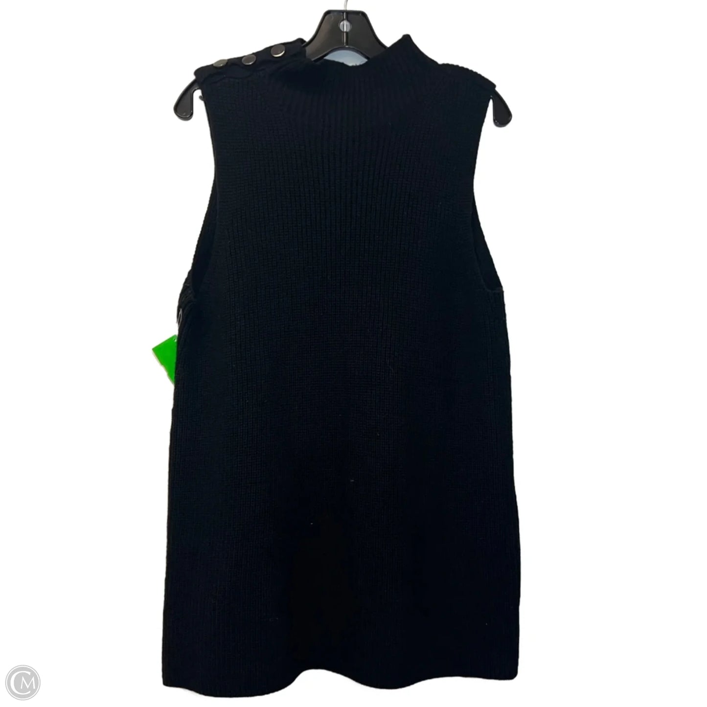 Vest Sweater By Loft In Black, Size: L