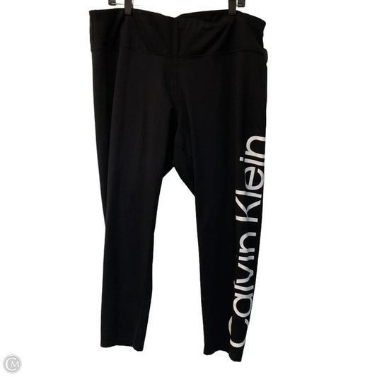 Athletic Leggings By Calvin Klein Performance In Black, Size: 3x