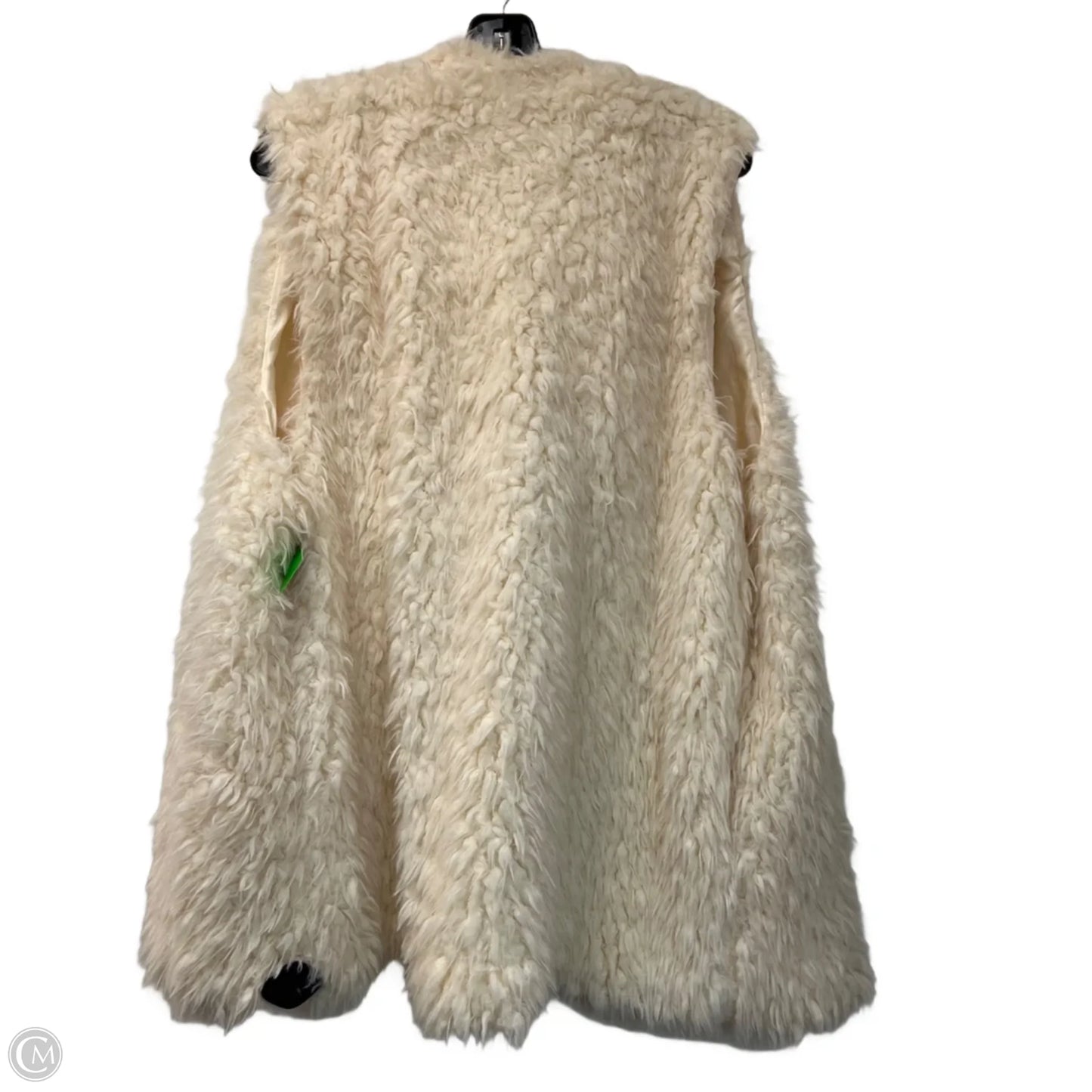 Vest Faux Fur & Sherpa By Jennifer Lauren In Cream, Size: 3x