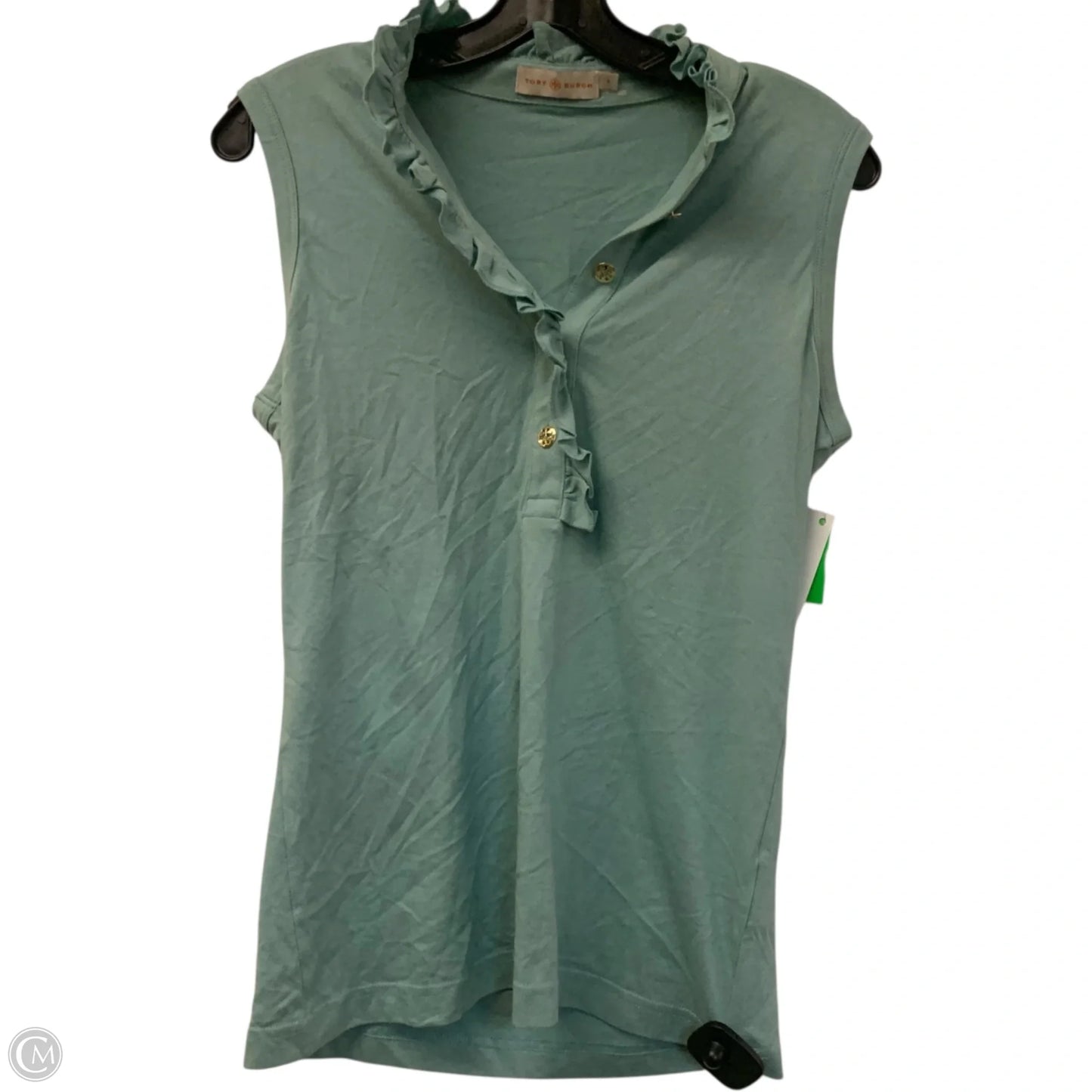 Top Sleeveless Designer By Tory Burch In Blue, Size: S