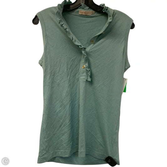 Top Sleeveless Designer By Tory Burch In Blue, Size: S