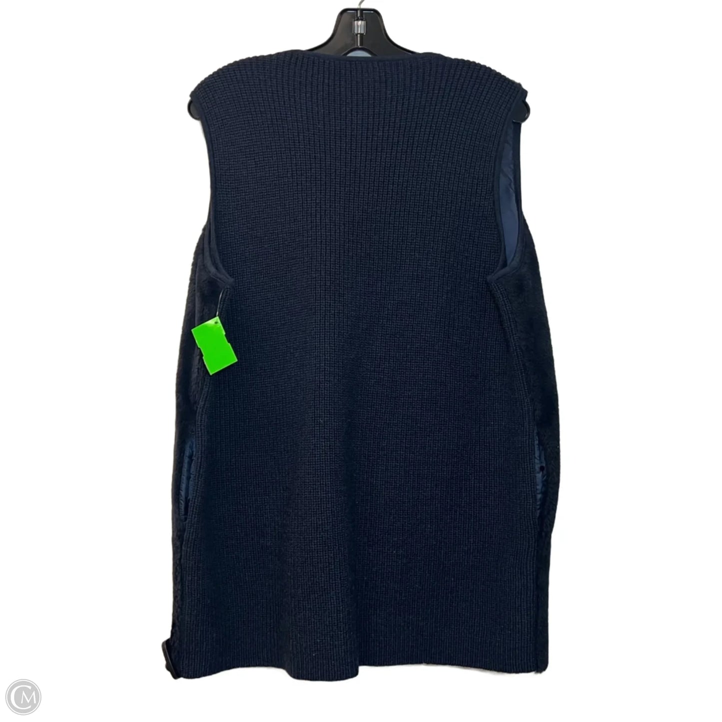 Vest Faux Fur & Sherpa By J Mclaughlin In Navy, Size: L