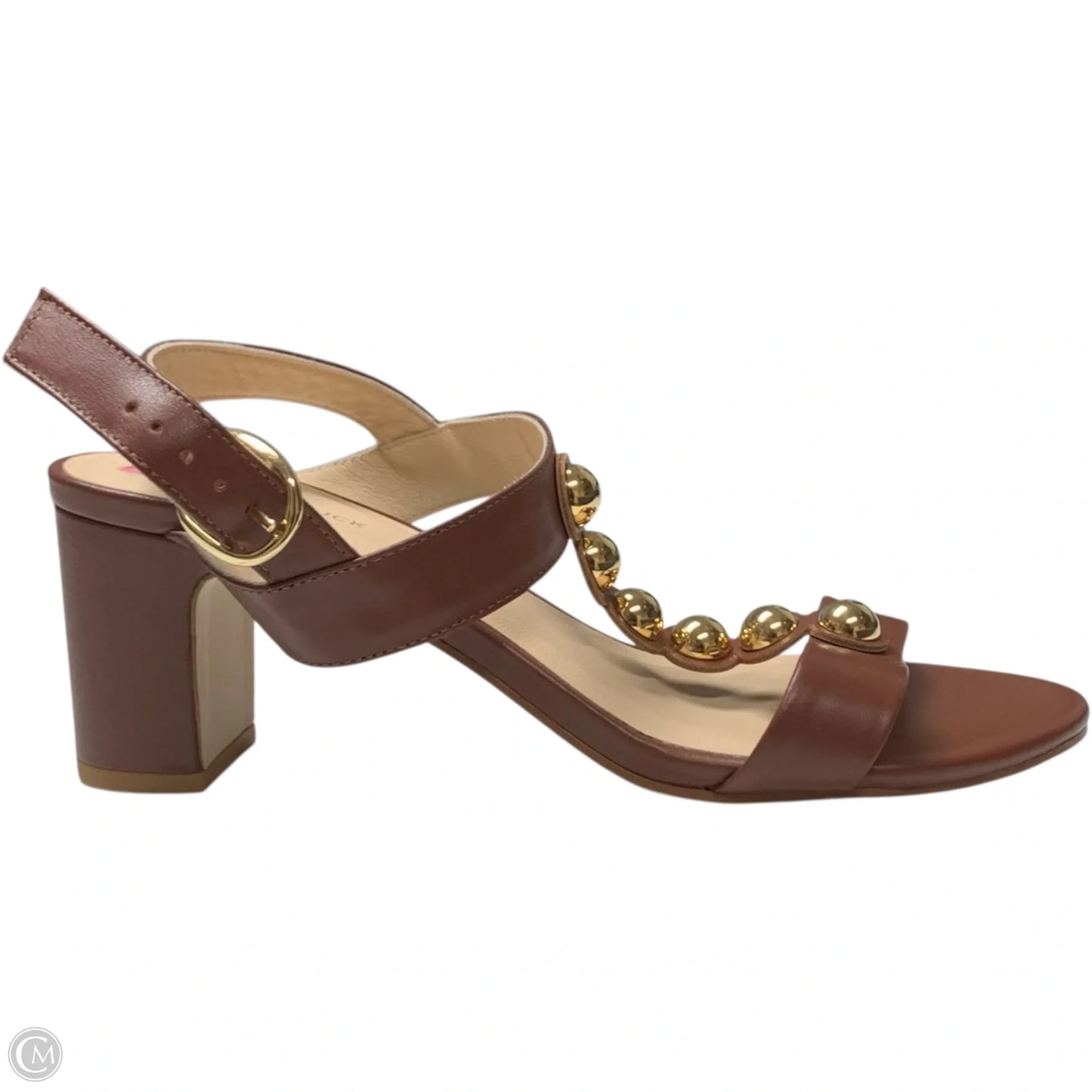 Sandals Heels Block By Tuckernuck In Brown, Size: 9