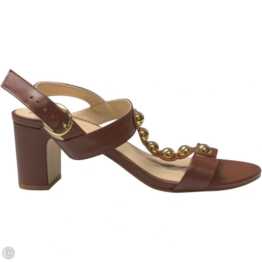 Sandals Heels Block By Tuckernuck In Brown, Size: 9