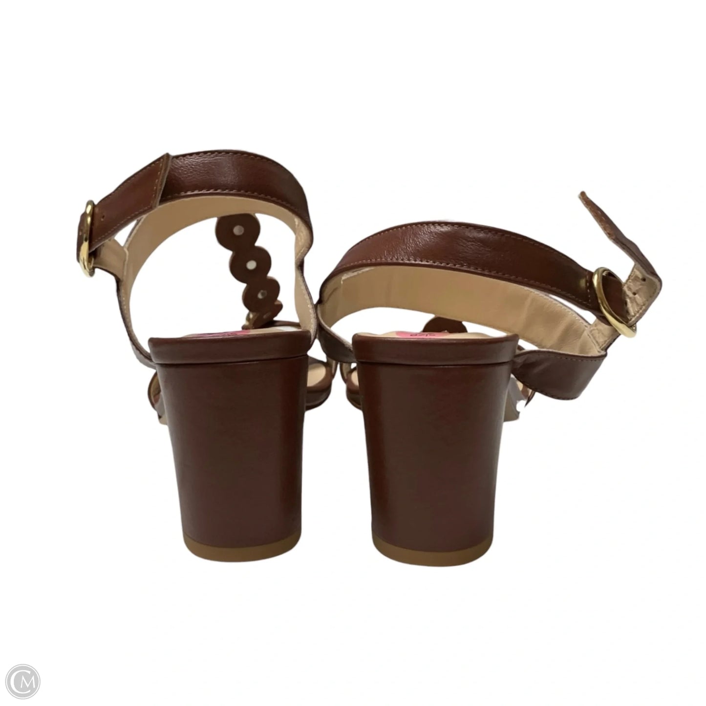 Sandals Heels Block By Tuckernuck In Brown, Size: 9