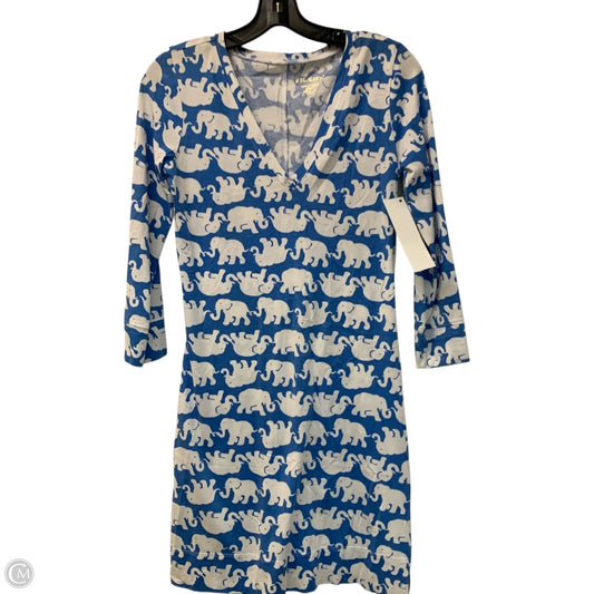 Dress Designer By Lilly Pulitzer In Blue & White, Size: Xs