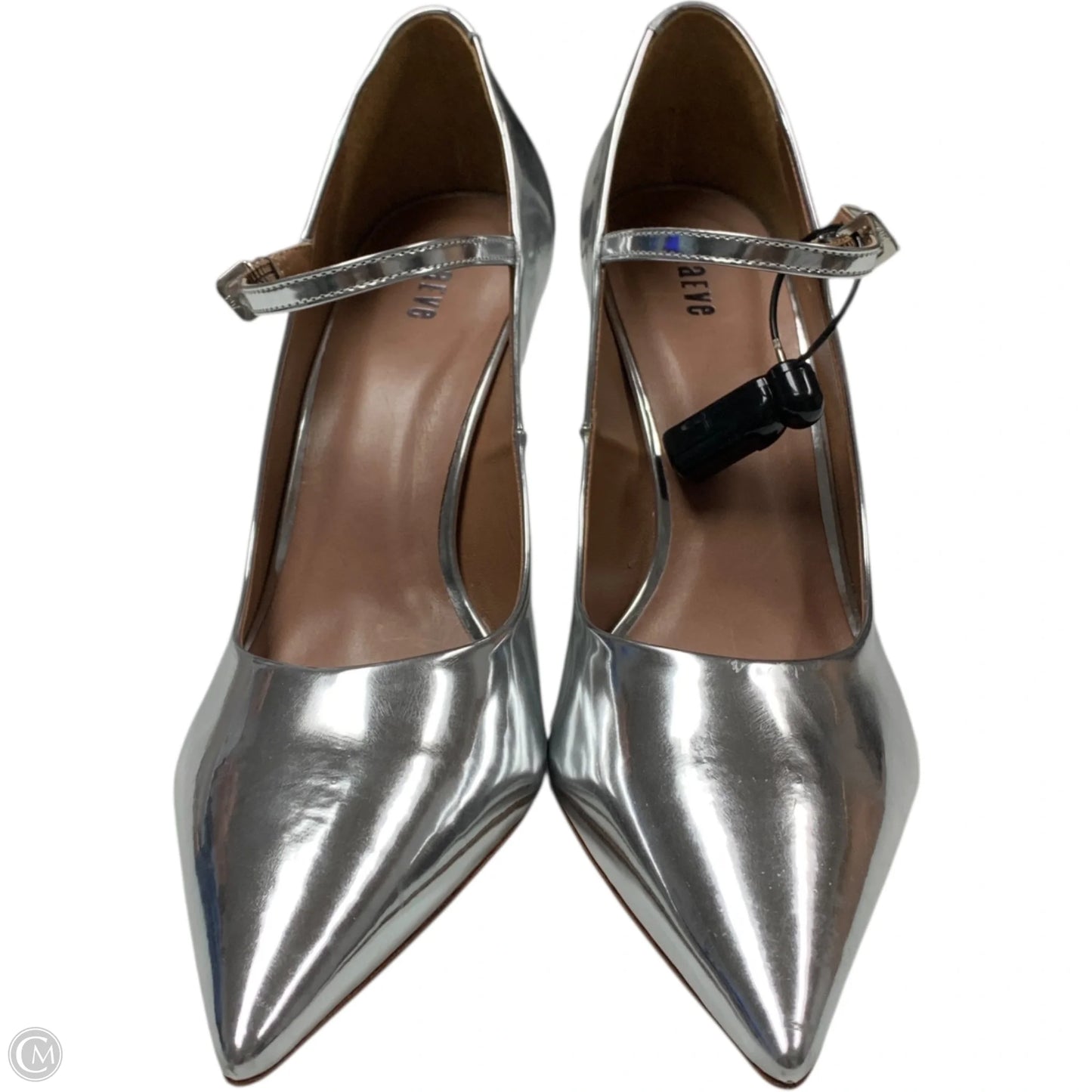 Shoes Heels Wedge By Maeve In Silver, Size: 10.5