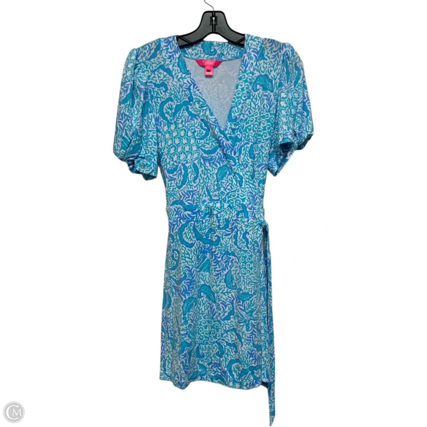 Dress Designer By Lilly Pulitzer In Blue & White, Size: M