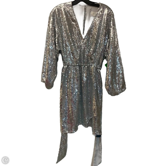 Dress Party Short By Anthropologie In Silver, Size: S