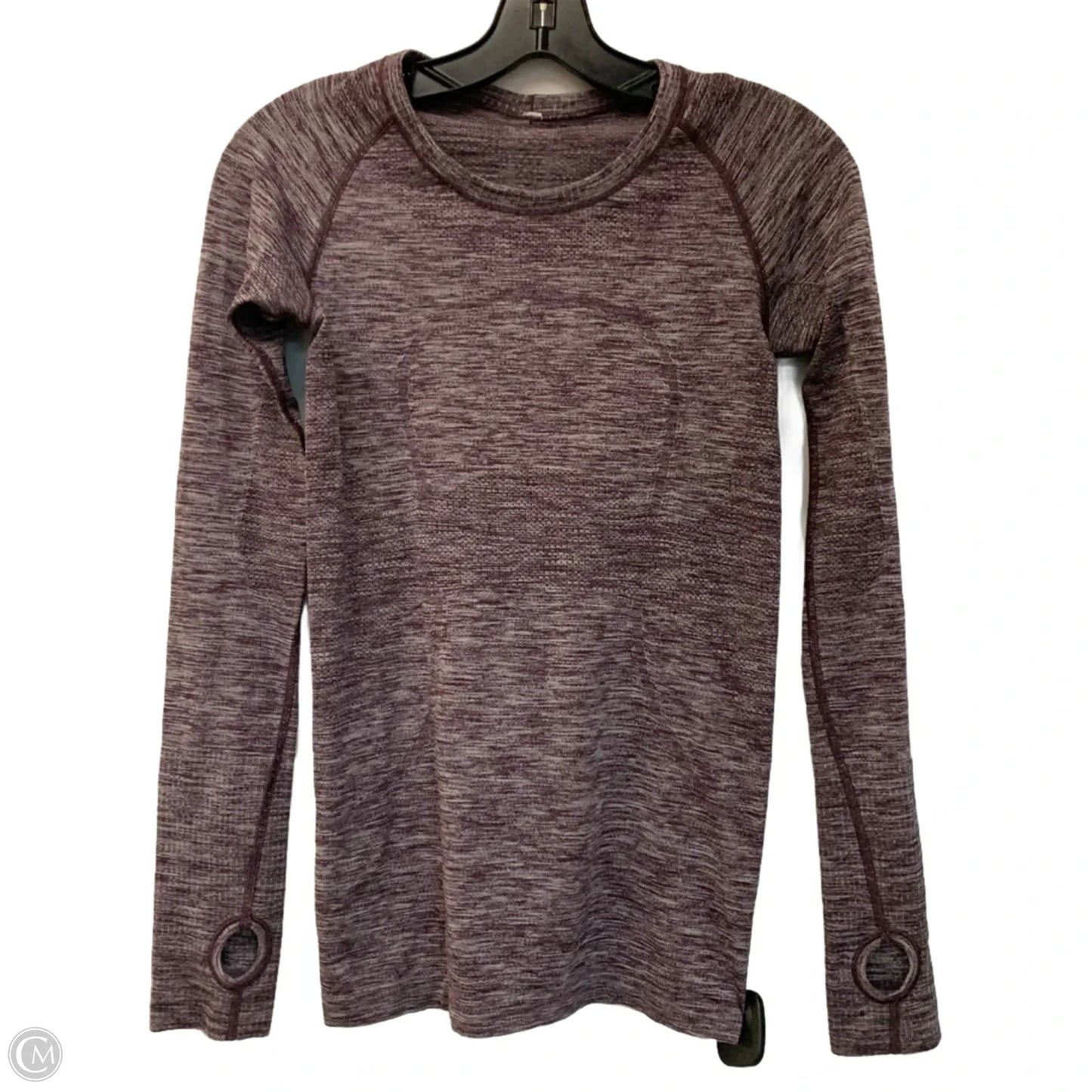 Athletic Top Long Sleeve Crewneck By Lululemon In Purple, Size: S