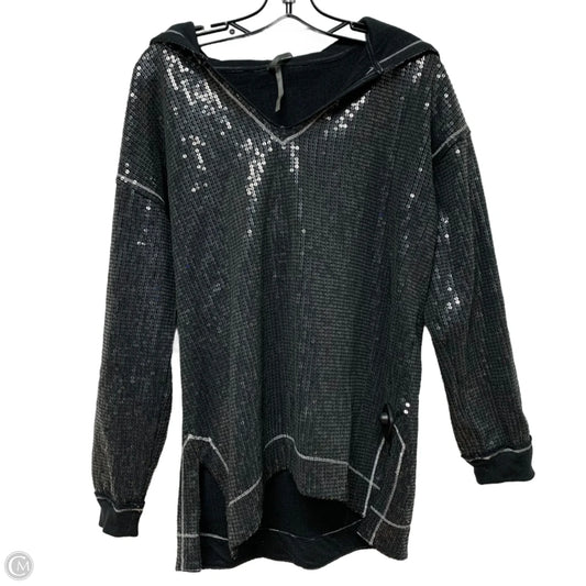 Sweatshirt Hoodie By Anthropologie In Grey, Size: S