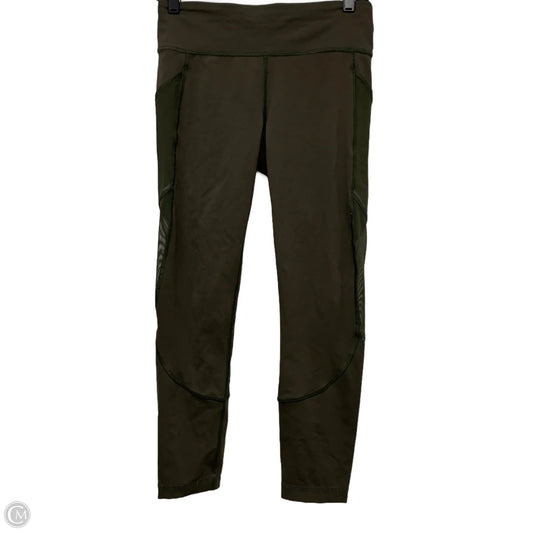 Athletic Leggings By Lululemon In Green, Size: M