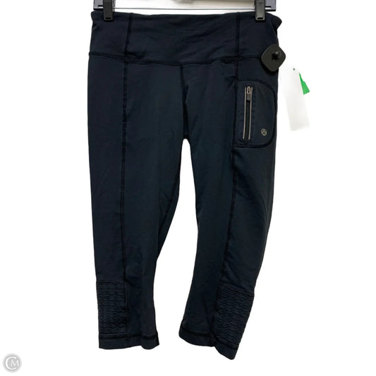 Athletic Leggings Capris By Lululemon In Black, Size: M