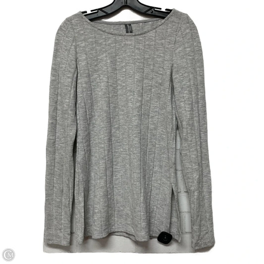 Top Long Sleeve Basic By Anthropologie In Grey, Size: S