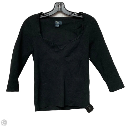 Top Long Sleeve By Maeve In Black, Size: M