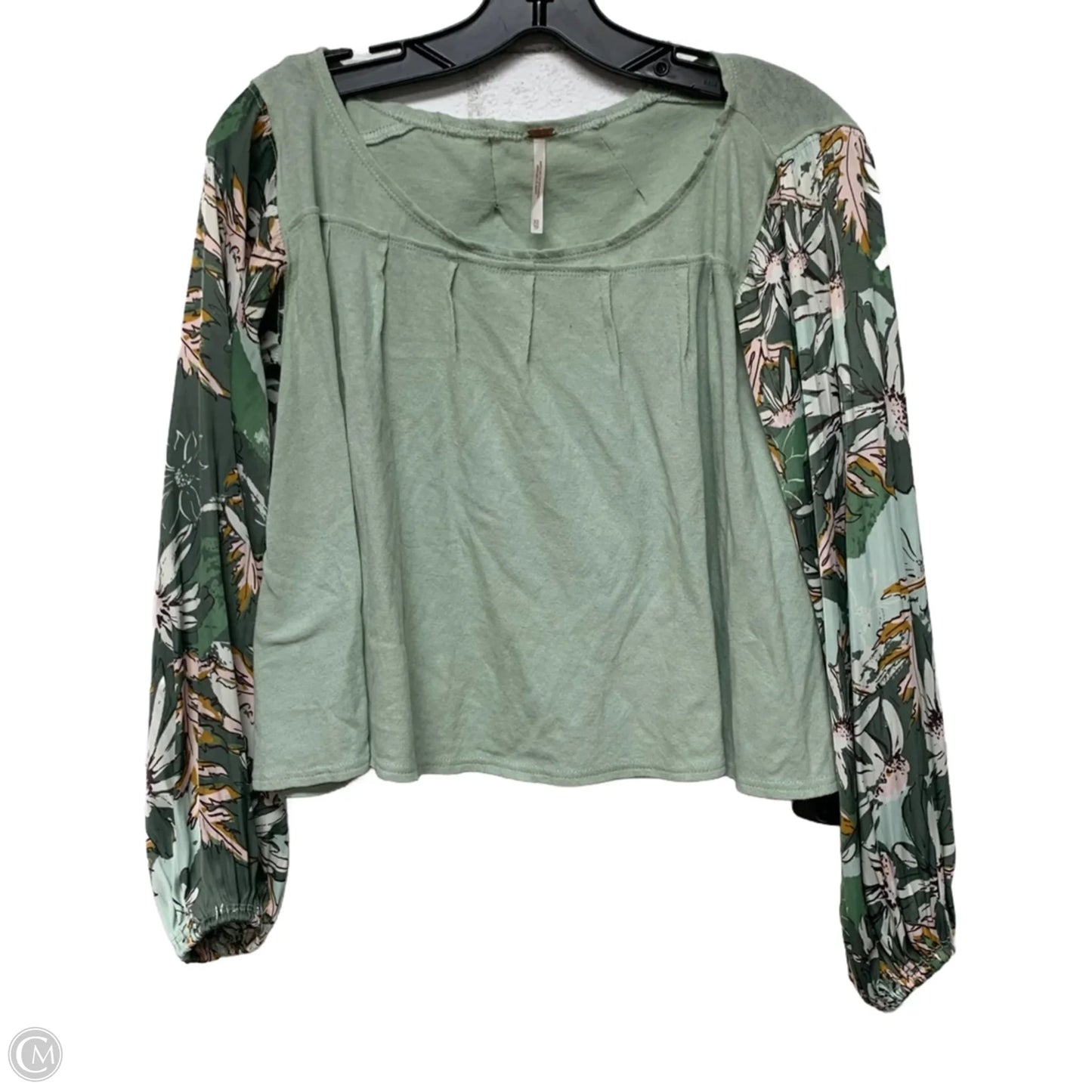 Top Long Sleeve By Free People In Green, Size: Xs