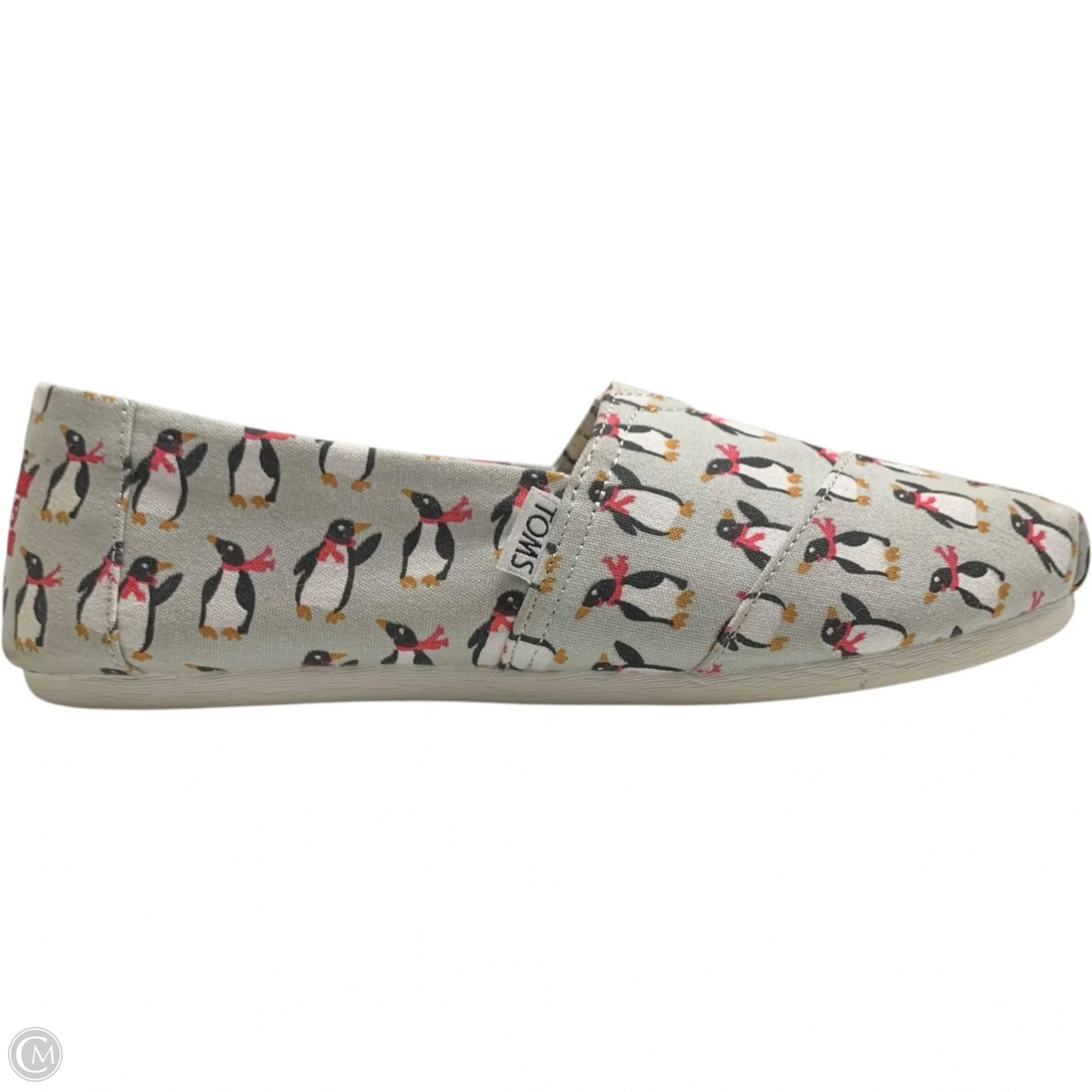 Shoes Flats By Toms In Grey & Red, Size: 8.5