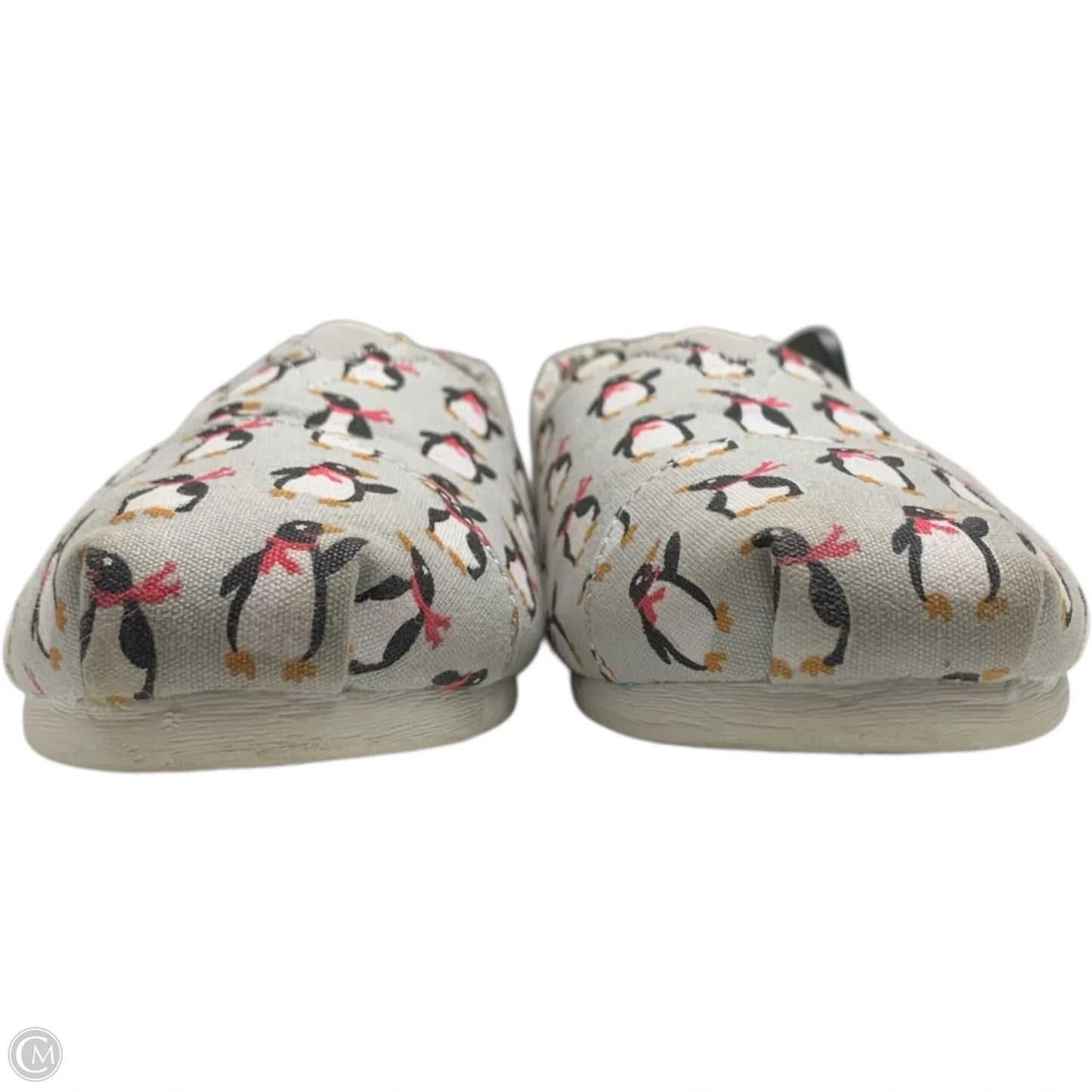 Shoes Flats By Toms In Grey & Red, Size: 8.5