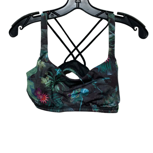 Athletic Bra By Lululemon In Tropical Print, Size: M