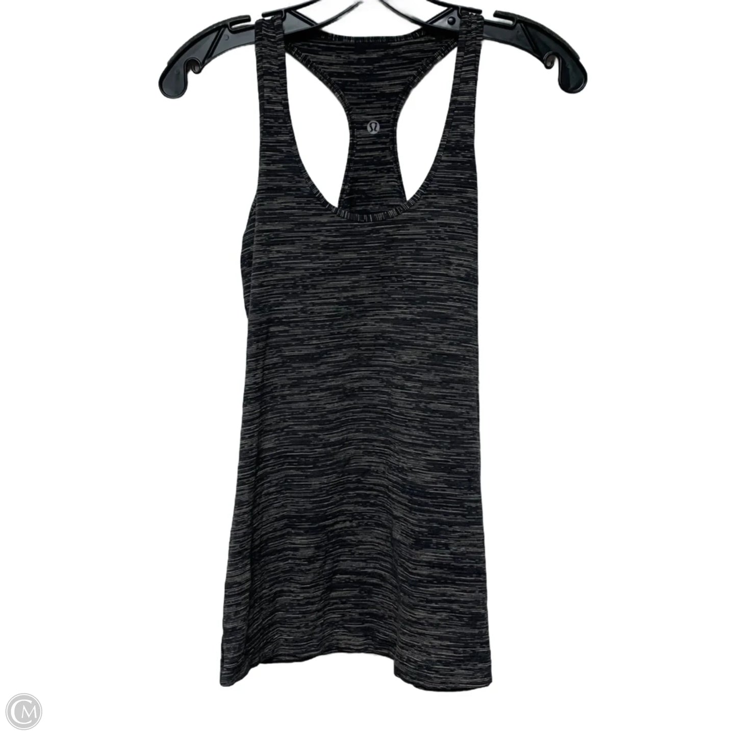 Athletic Tank Top By Lululemon In Cream & Grey, Size: M