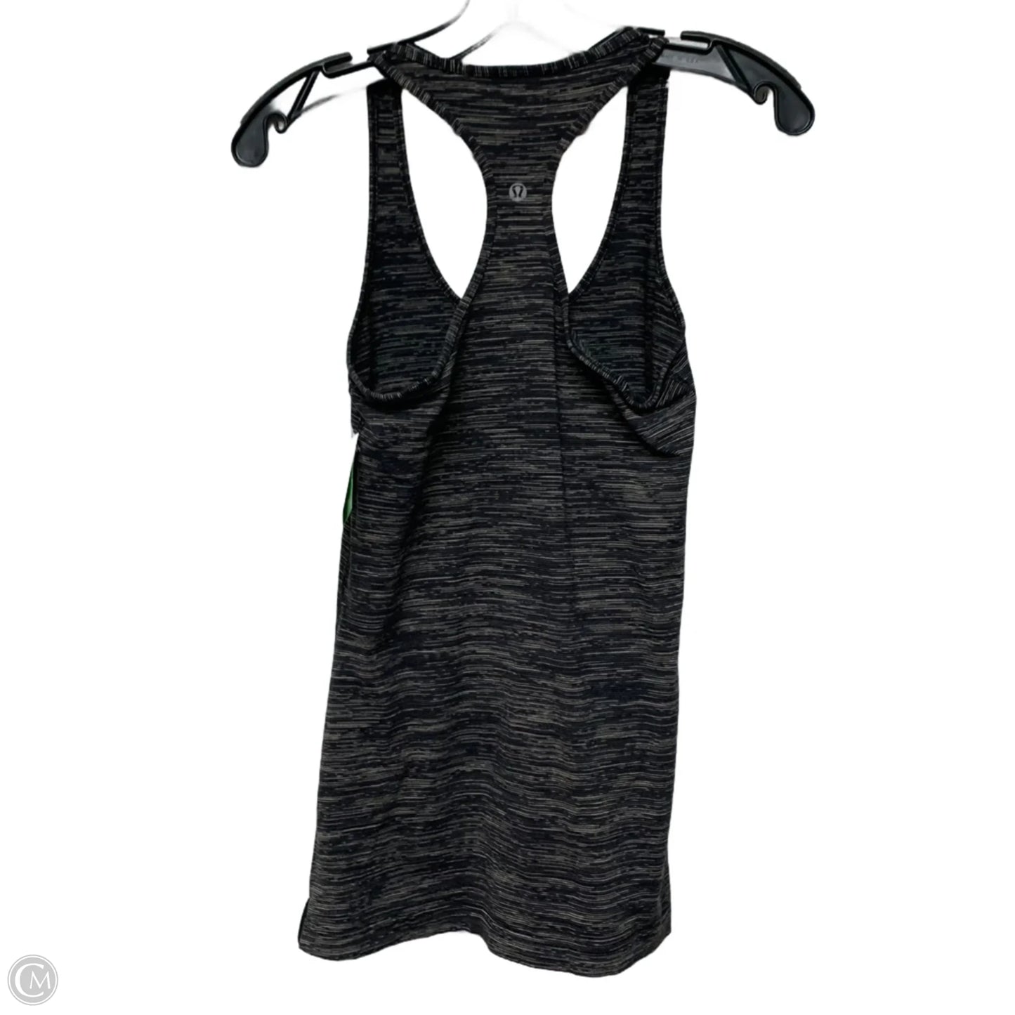 Athletic Tank Top By Lululemon In Cream & Grey, Size: M