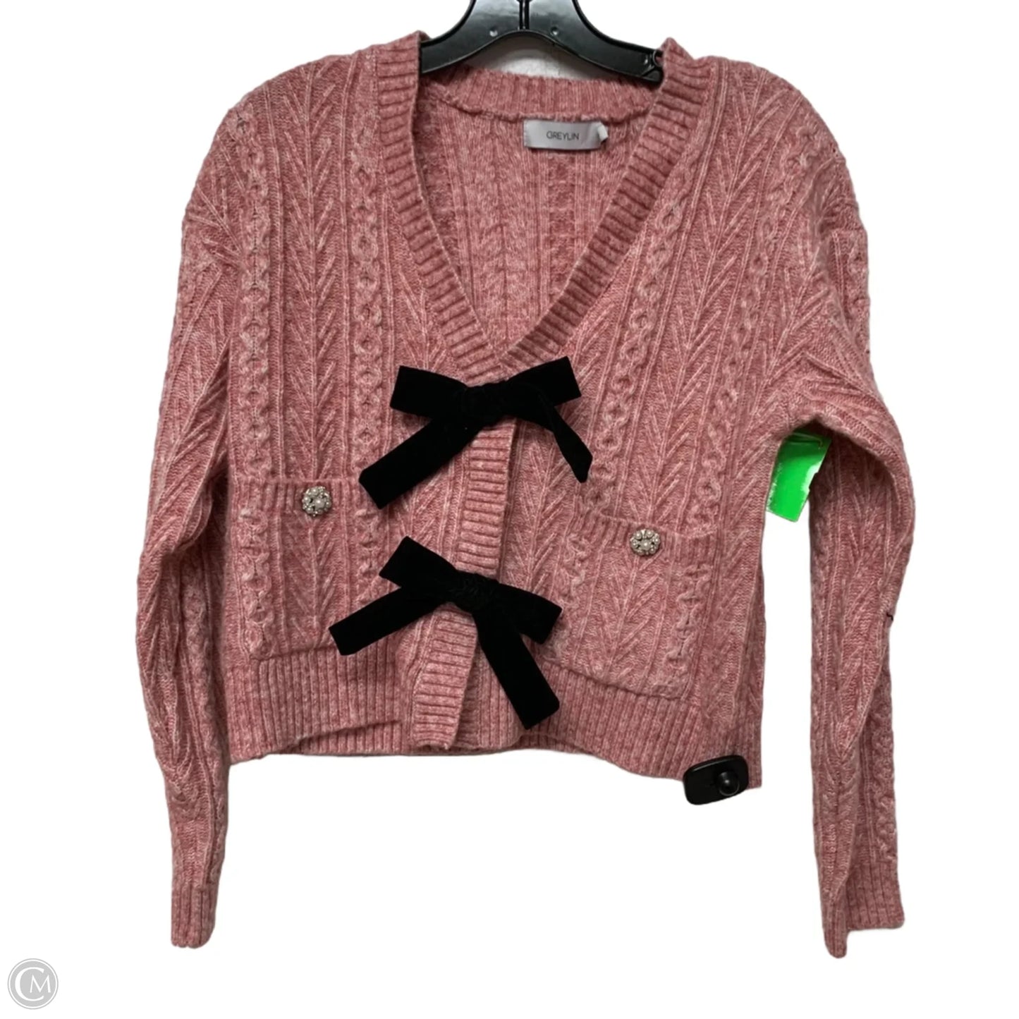 Sweater Cardigan By Greylin In Pink, Size: Xs