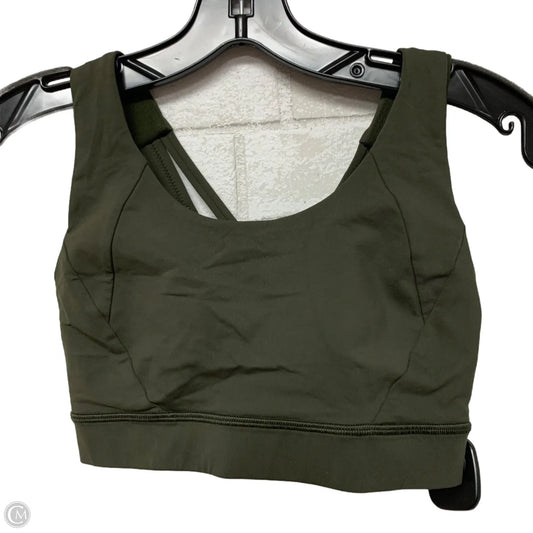 Athletic Bra By Lululemon In Green, Size: S
