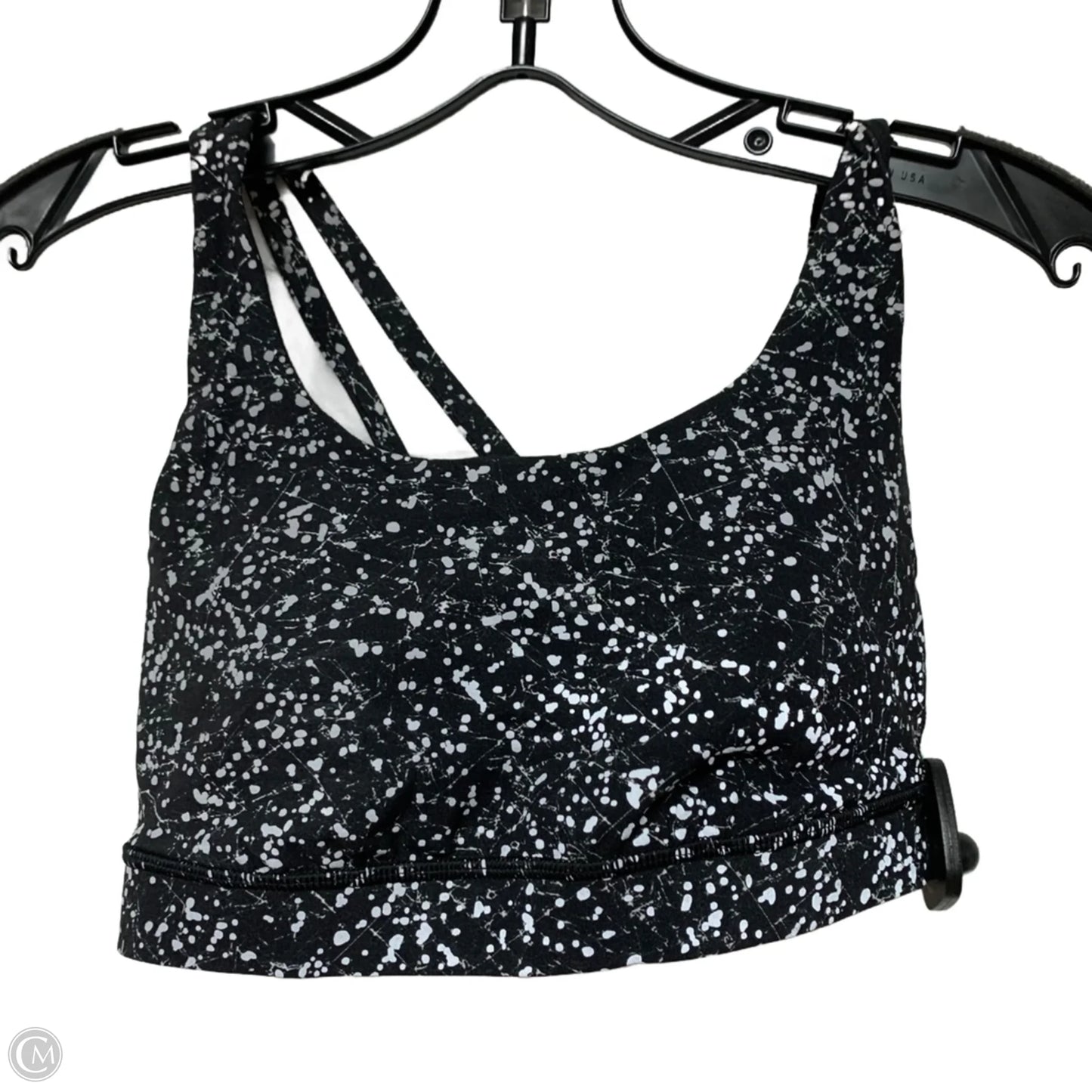 Athletic Bra By Lululemon In Black & White, Size: S