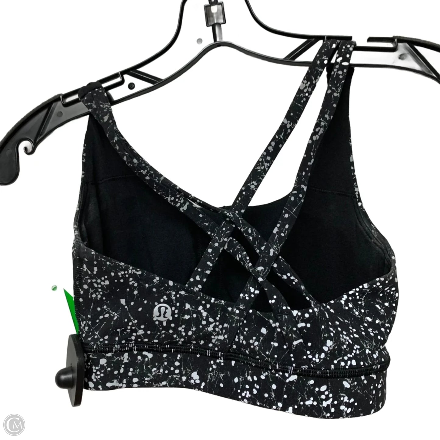 Athletic Bra By Lululemon In Black & White, Size: S