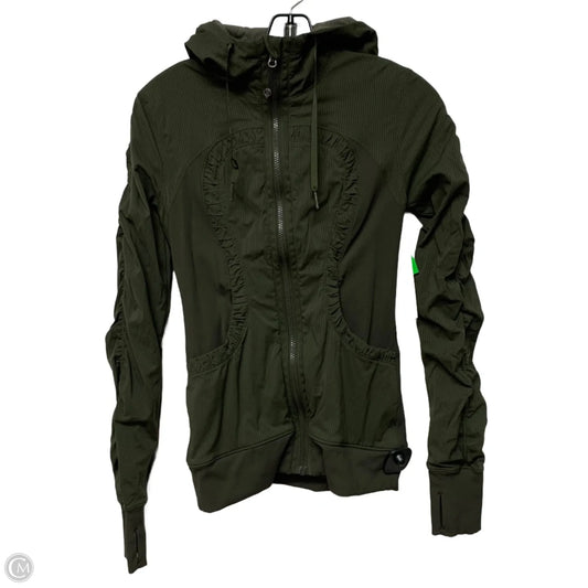 Athletic Jacket By Lululemon In Green, Size: S
