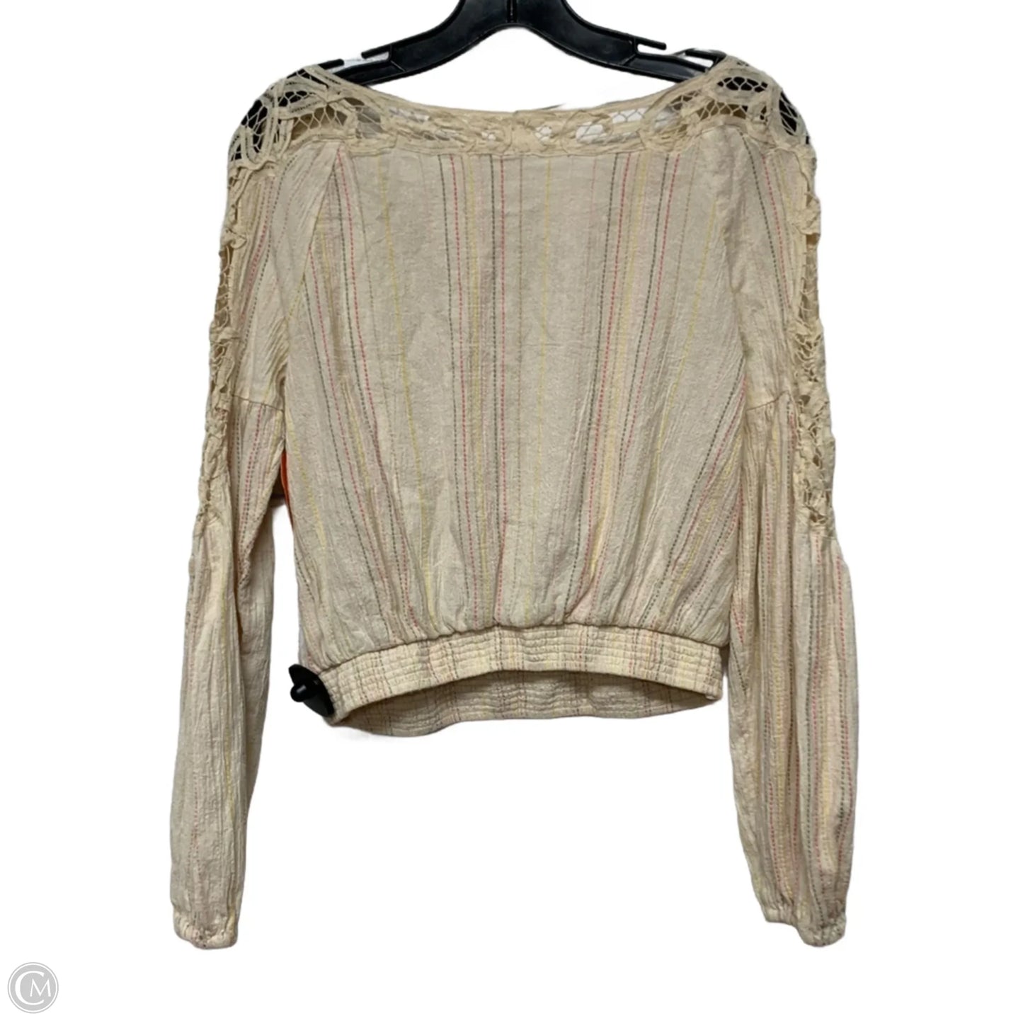 Top Long Sleeve By Free People In Cream, Size: Xs