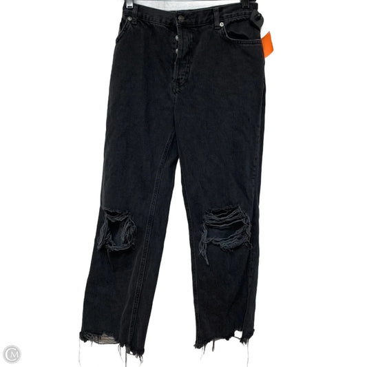 Jeans Straight By We The Free In Black Denim, Size: 8