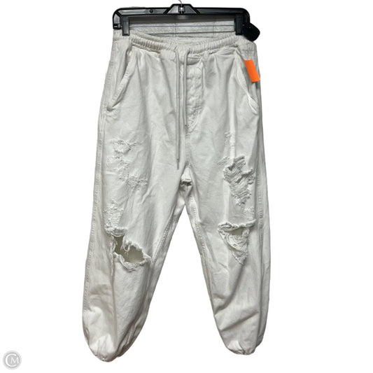 Jeans Boyfriend By Free People In White Denim, Size: S