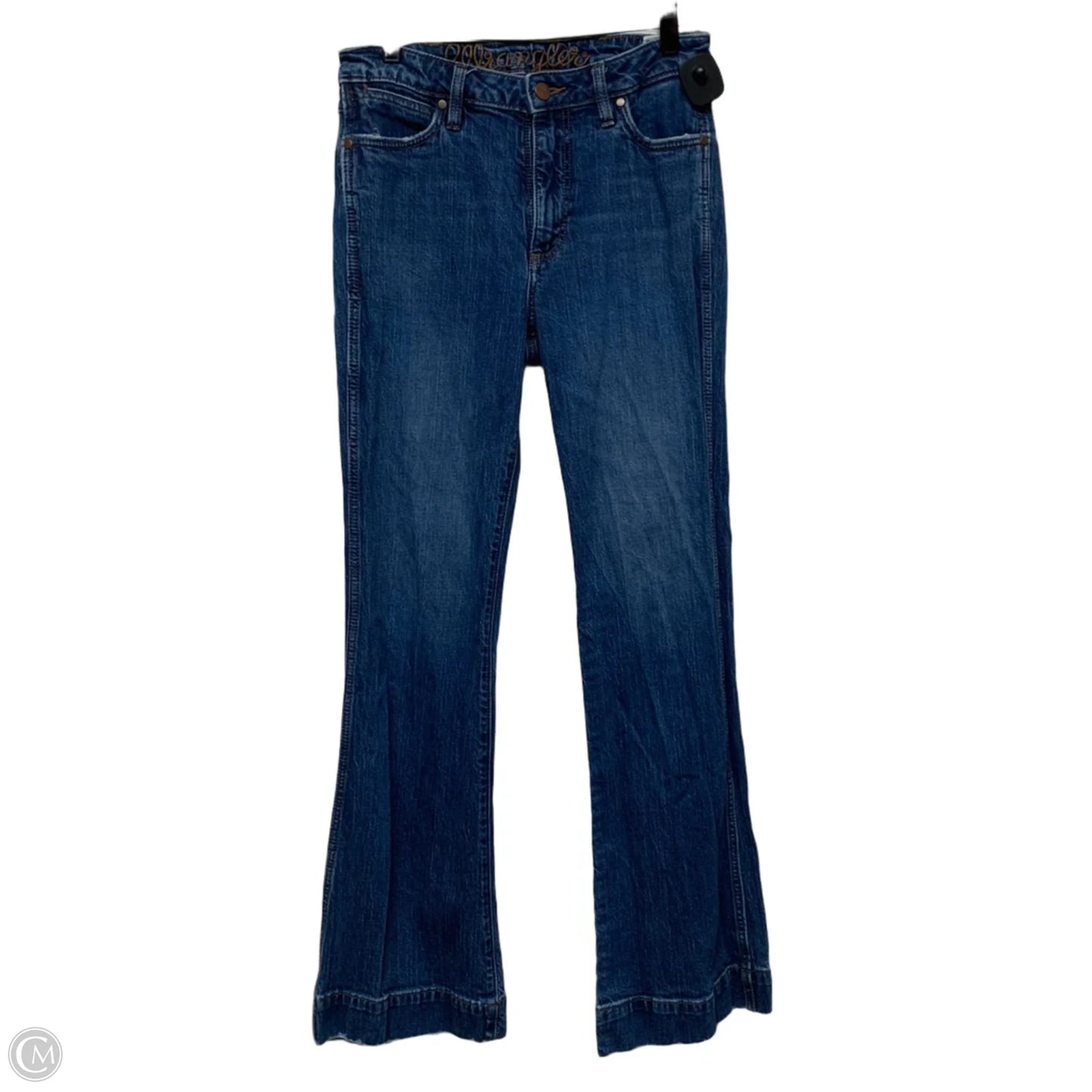 Jeans Wide Leg By Wrangler In Blue Denim, Size: 6