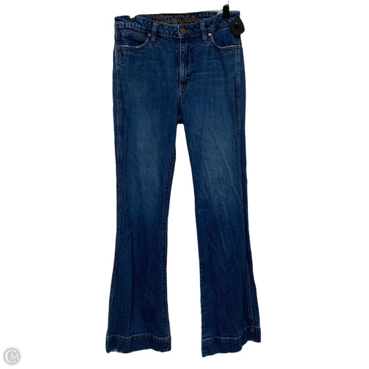 Jeans Wide Leg By Wrangler In Blue Denim, Size: 6
