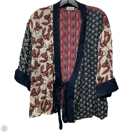 Kimono By Meadow Rue In Blue & Red, Size: Xs