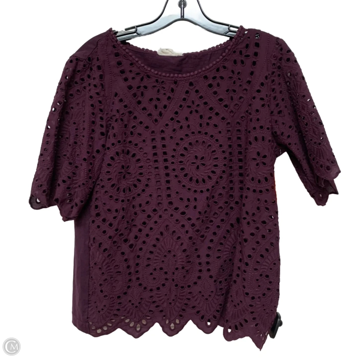 Top Short Sleeve By Porridge In Purple, Size: M
