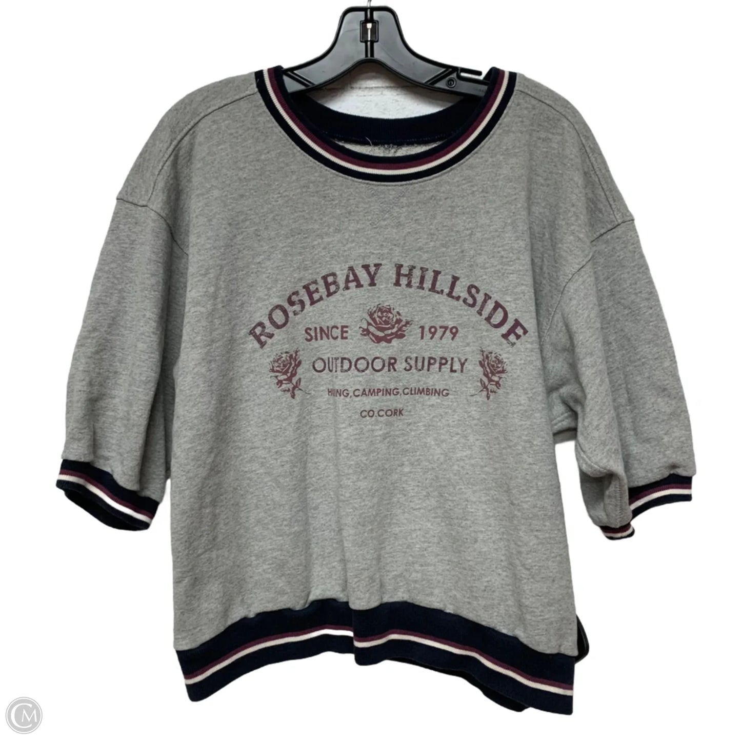 Top Short Sleeve By Pilcro In Grey, Size: M