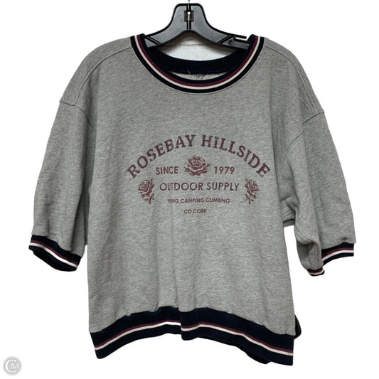 Top Short Sleeve By Pilcro In Grey, Size: M