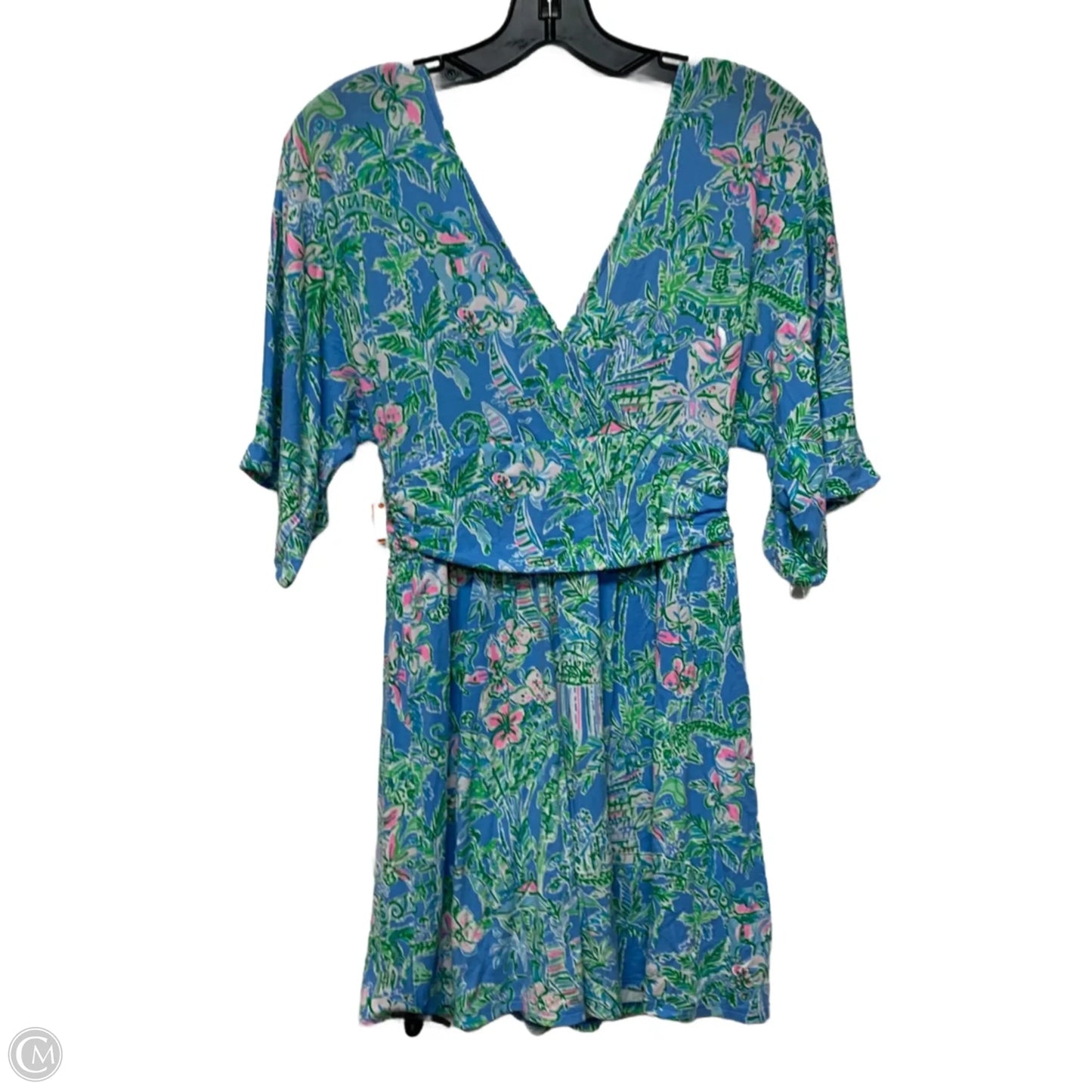 Romper Designer By Lilly Pulitzer In Blue & Green, Size: Xs