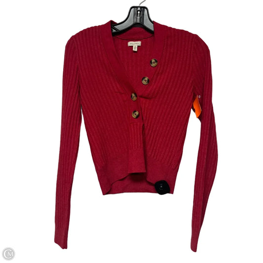 Top Long Sleeve By Pilcro In Red, Size: Xs